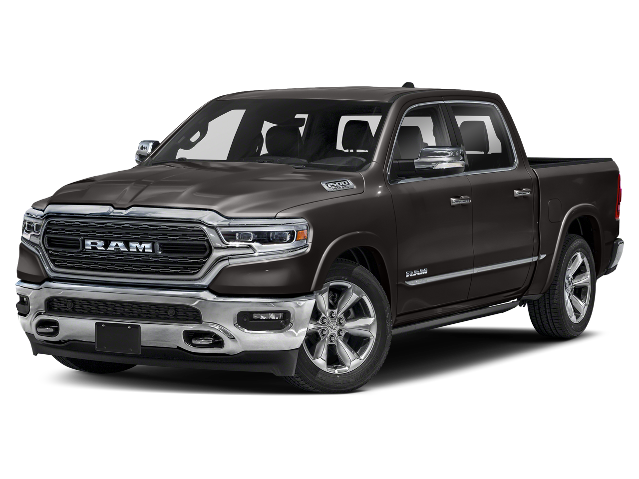 2019 RAM 1500 Limited in Granite Crystal Metallic Clearcoat — front three-quarter view