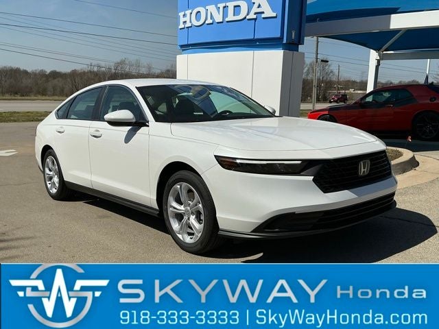 2026 Honda Accord LX in Platinum White Pearl — front three-quarter view
