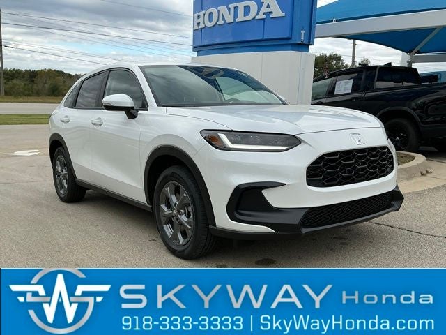 2026 Honda HR-V LX in Platinum White Pearl — front three-quarter view