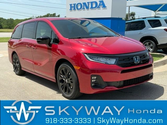 2026 Honda Odyssey Sport-L in Radiant Red Metallic II — front three-quarter view