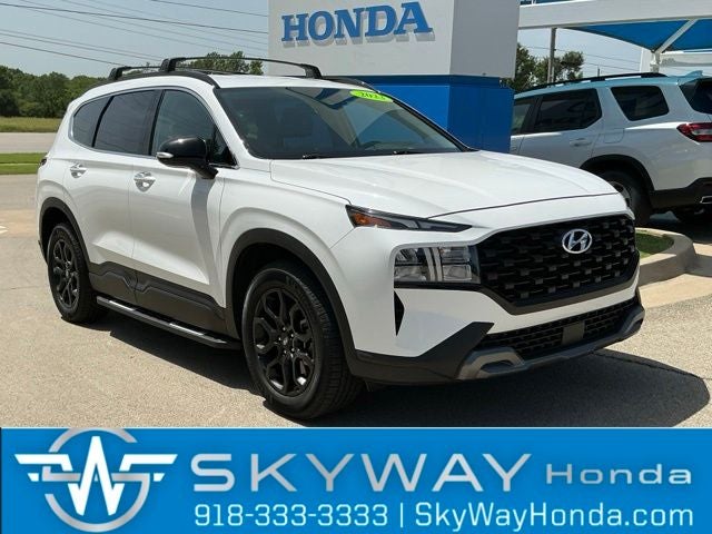 2023 Hyundai Santa Fe XRT in Serenity White Pearl — front three-quarter view