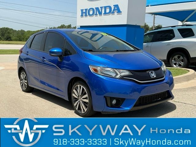 2017 Honda Fit EX in Aegean Blue Metallic — front three-quarter view
